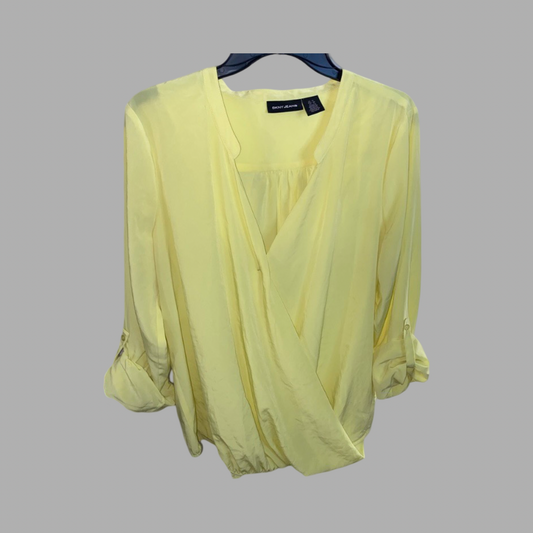 DKNY Jeans yellow blouse. Size XL (pre-loved)