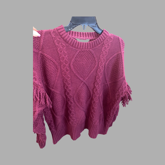Time & Tru gorgeous burgandy knit sweater size L Pre-Loved